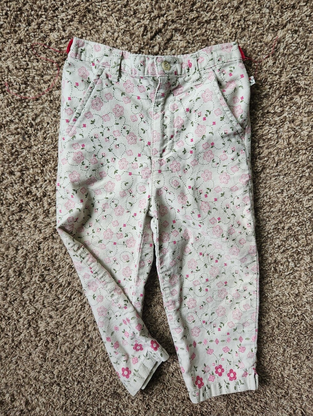 Vintage McKids 1990s floral girls pants, size 2T